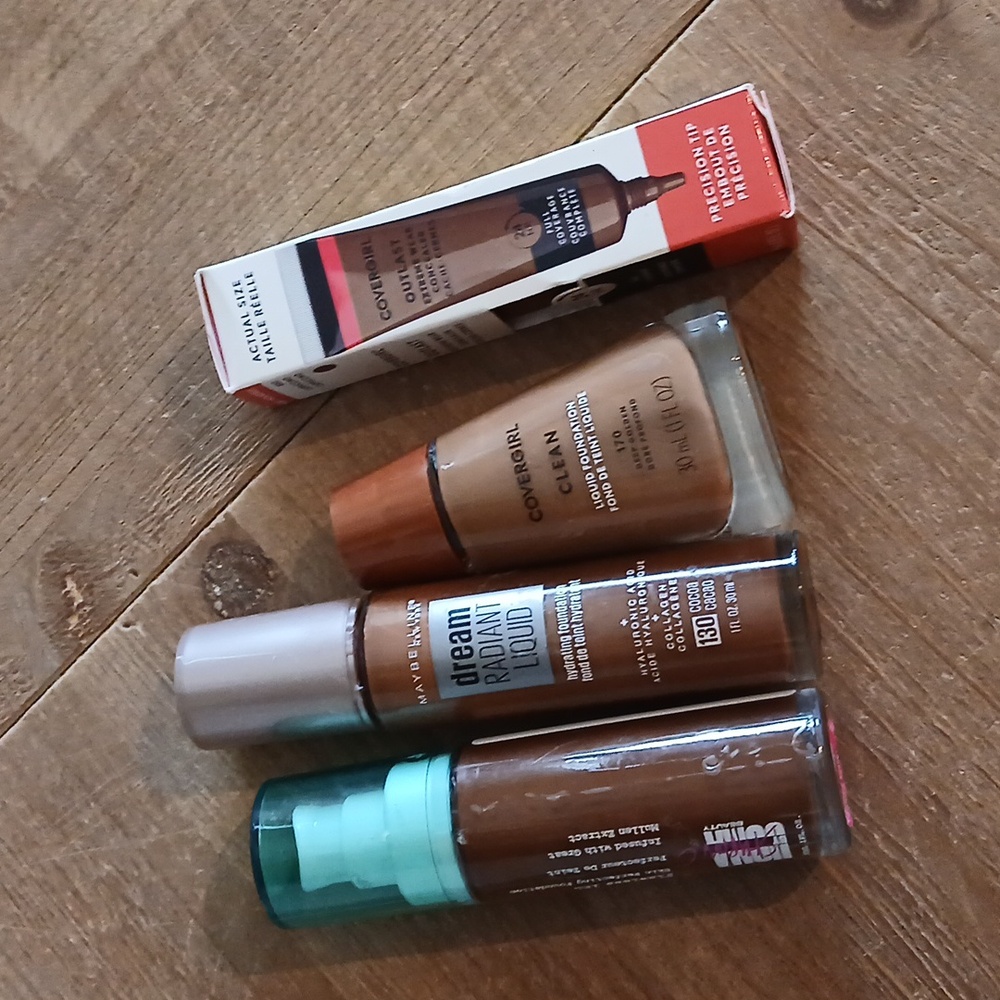 New Uoma, Covergirl, Maybelline Bundle Of 3 Foundation And Concealer Makeup - Picture 15 of 16